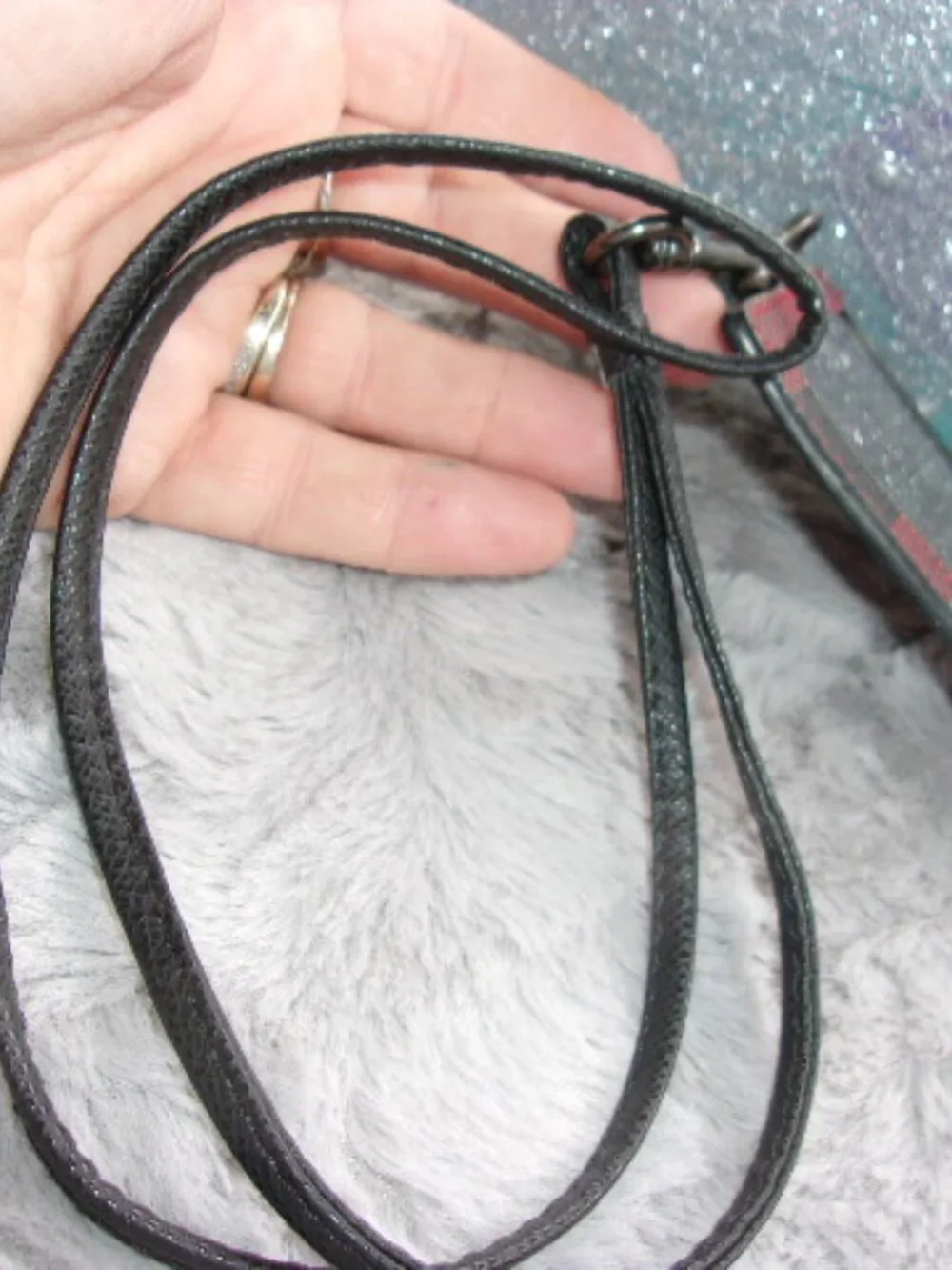 E-270 COACH RILEY PLAID LANYARD I.D. HOLDER
